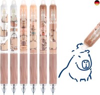 6 StüCk Capybara Stifte Radierbare Gelstifte, 0,5 Mm Spitze Blaue Gel-Tinten