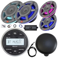 JBL PRV-175 Receiver, Cover, 2x 8" Speakers, 2x 6.5" Speakers, Amp, Kit, Antenna