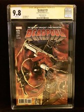 Deadpool # 25 1:50 Mark Brooks Variant CGC 9.8 SS Signed by Brooks NM/MT