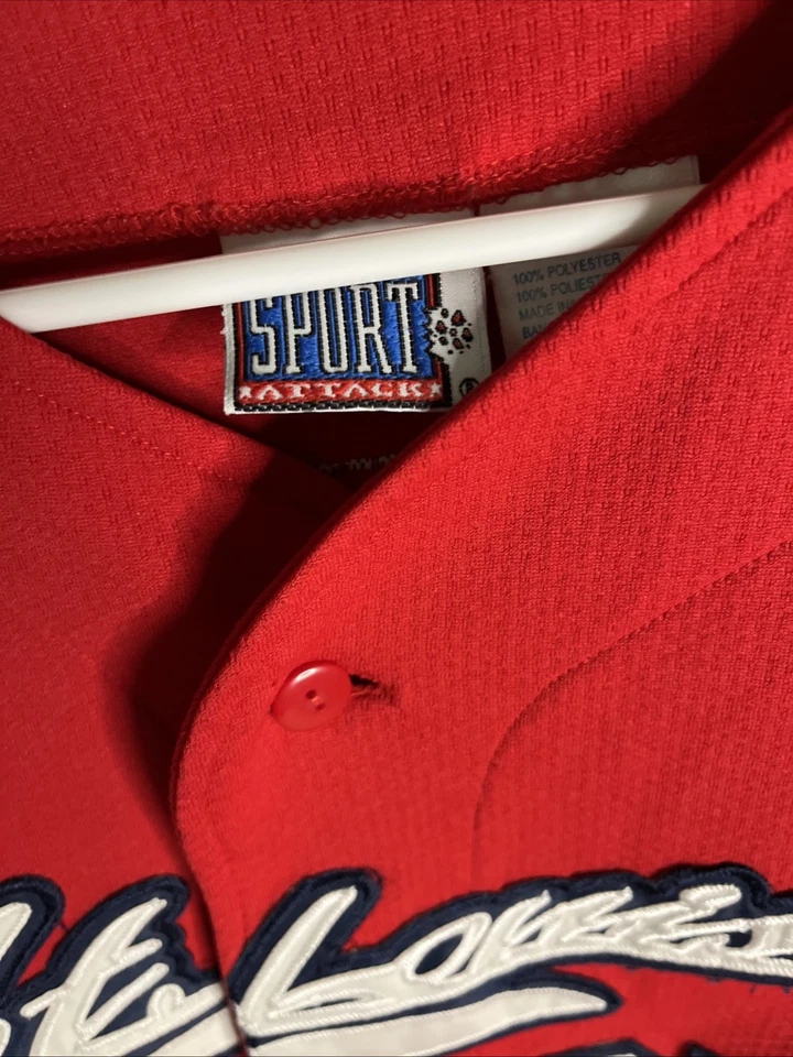 Camiseta deportiva de béisbol vintage Sport Attack St Louis Cardinals juvenil XL #25 McGWIRE Foto 4 de 4