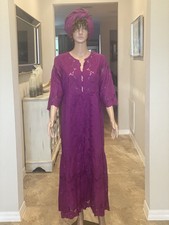Women  s African Embroidered Dress With Wrap