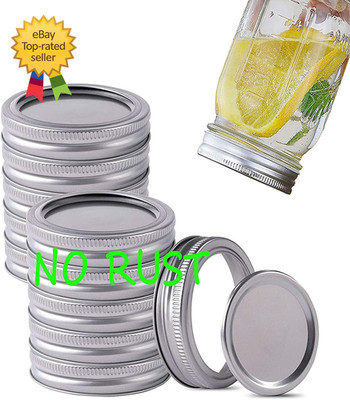 Wide Mouth Canning Lids and Rings for Ball or Kerr,Mason Jar Large Lids and Band