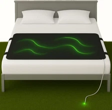 Therapy EMF Grounding Mats Conductive Carbon Leatherette Pad for Better Sleep US