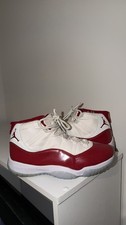 Jordan Air Jordan 11 Cherry White Red High Top Men's Athletic Basketball Shoes