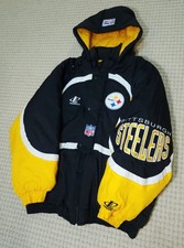Logo Athletic Vintage '90s NFL Pro Line Pittsburgh Steelers Mens Jacket Large OG