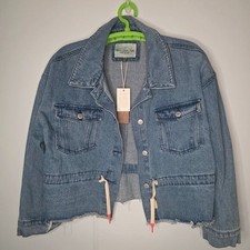 Ashley-Vintage Charm Women's Cotton Jean Jacket Size Large NWT