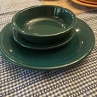 Vintage HOMER LAUGHLIN FIESTAWARE Juniper 3 Piece Set Made In USA