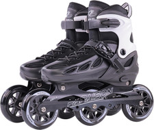 Adult Adjustable Inline Skates for Men Women with 3 100Mm Wheels, Outdoor Blades