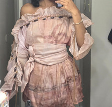 Illuminate Ruffle Mini Dress by zimmermann size 0