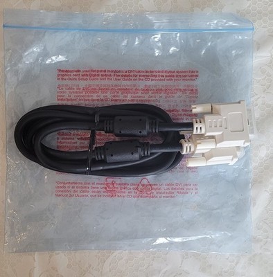 NEW 6FT DVI Male to Male DVI-D Single Link 18+1 Pin Computer Monitor PC Cable