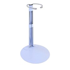 DOLL DISPLAY STAND - METAL ADJUSTABLE ROUND BASE - FOR: 14" TO 16" DOLLS