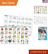BPA Free Double-Sided Alphabet Learning Mat Engaging Educational Tool for Kids