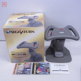 SEGA Saturn Racing Controller HSS-0115 and Virtua Stick HSS-0104 Tested Set