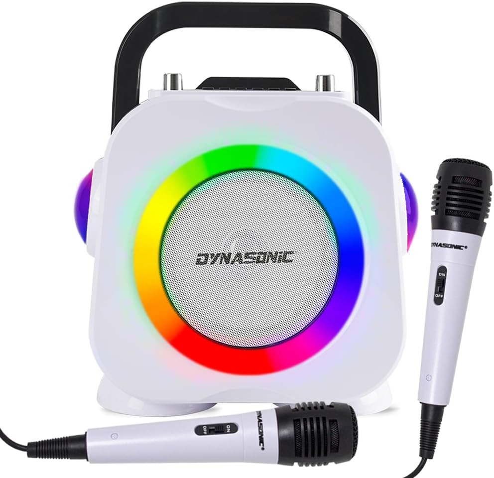 Cassa Bluetooth Karaoke con 2 Microfoni Wireless e Luci LED RGB - 1