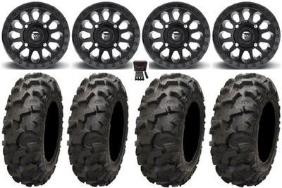 Fuel Vector MB 14'' Wheels 27'' Blackwater Tires Can-Am Defender