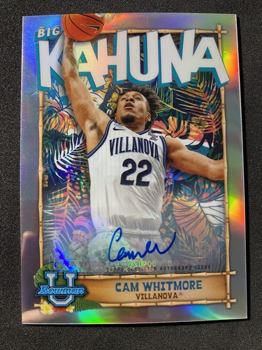 2023 Bowman Chrome U Big Kahuna Cam Whitmore RC Rookie AUTO /150 Villanova