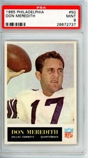 1965	Philadelphia	Don	Meredith	50 PSA 9 Cowboys
