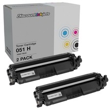 Toner Cartridge Replacements for Canon 051H Black, 2-Pack