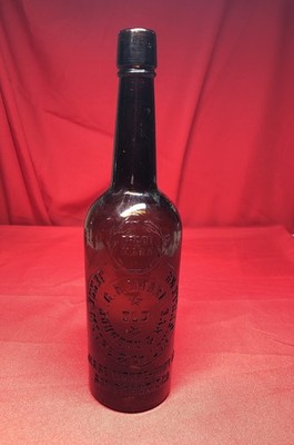 G. H. MOORE OLD BOURBON & RYE SAN FRANCISCO CALIFORNIA ANTIQUE BOTTLE