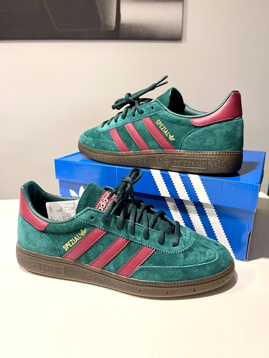 Adidas Handball Spezial Size 9.5 Mens Shoes Green Burgundy GX Rare