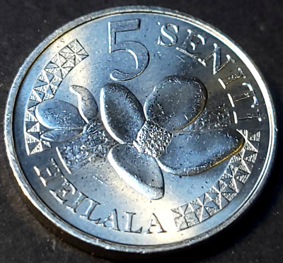 TONGA   5 SENITI   2018 OCEANIA COIN BRILLIANT UNCIRCULATED