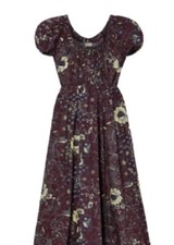 Ulla Johnson burgundy floral midi dress size 8 US