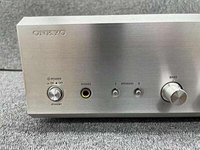 Onkyo A-973 Integrated Amplifier Silver Working Properly