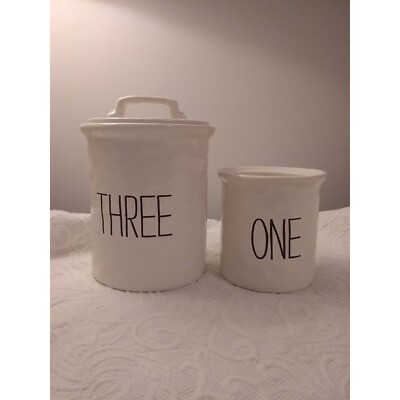2015 Mud Pie One (no lid) & Three lidded storage cookie treat organize canisters
