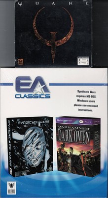 Quake 1 & EA Classics Syndicate Wars & Warhammer Dark Omen Pc New Full Versions