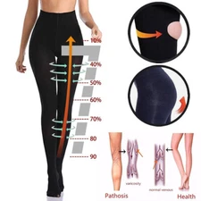 High Waist Sculpting Sleeping Compression Pantyhose Training Black Body Shaper