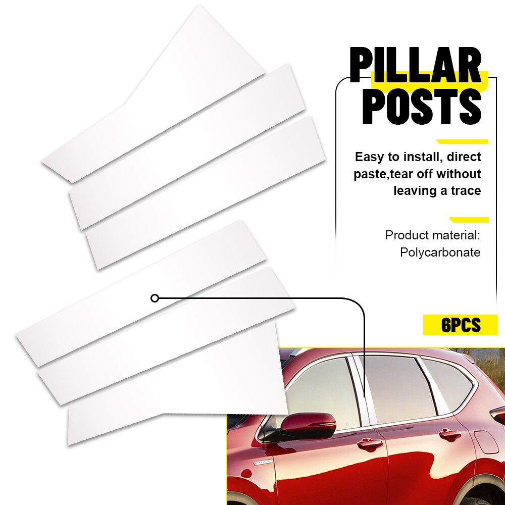 6pcs PILLAR POSTS SET DOOR TRIM PIANO COVER KIT FOR HONDA CR-V CRV 2017-2022 M