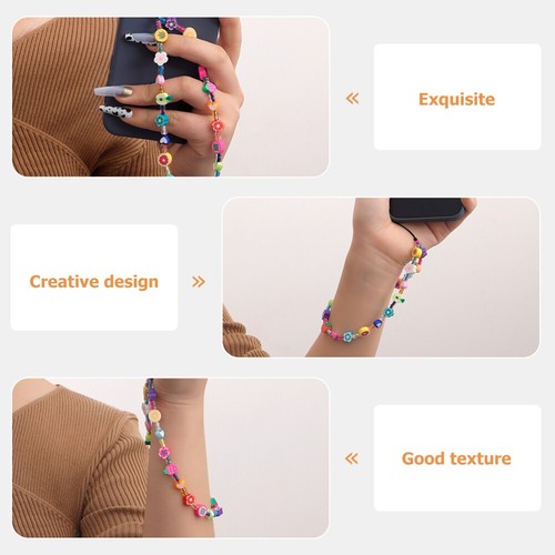 Handy Kette Damen Fräulein Lanyard Aus Polymerton Handy-Lanyard Dickem Seil - Zdjęcie 10 z 12