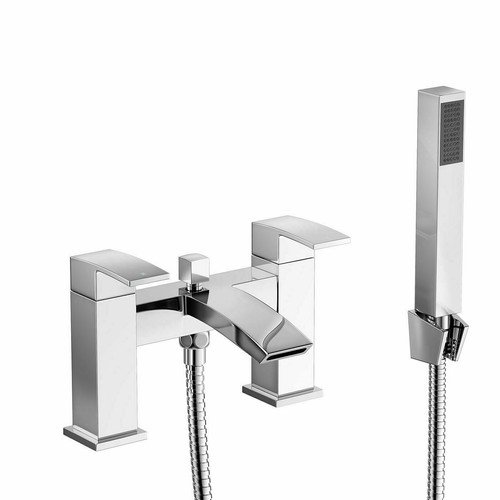 Luxury Bath Filler Shower Mixer Tap with Handset Bathroom Taps Chrome ...