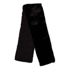 Adrienne Landau Faux Fur Shawl Scarf Black OS NWT MSRP $125