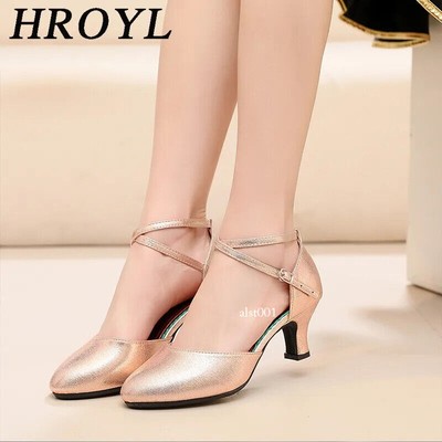 Women Latin Dance Shoes Girls Ballroom Samba Dancing Shoes Soft Sole Sandals