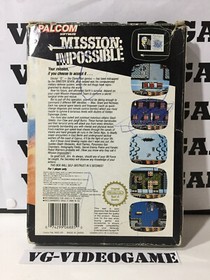 MISSION IMPOSSIBLE, NINTENDO NES
