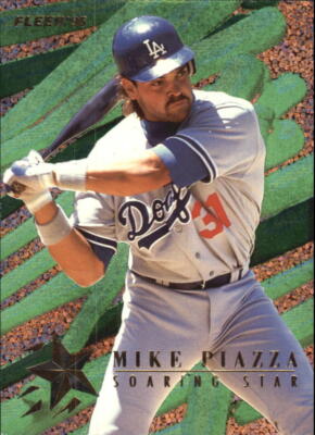 B1415- 1995 Fleer Update Soaring Stars #8 Mike Piazza - Nm-Mt