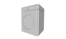 Printle Object Washing Machine Dryer--Home Appliance for Dioramas Train Sets