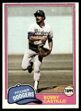 1981 Topps #146 Bobby Castillo Los Angeles Dodgers