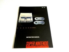 1991 Original Super Nintendo System SNES Instruction Manual Only