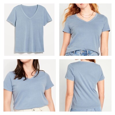 NWT: Old Navy Everywear V-Neck T-Shirt, Light Blue, Size Large