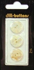 Dill Buttons ~ (0214) - 5/8" - 3 ct