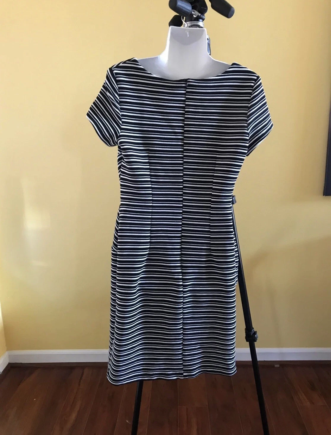 Abito ALYX taglia 10 nero e bianco a righe bodycon