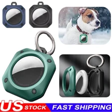 Shockproof Hybrid Cover For Apple AirTag Air Tag Tracker Holder w/ Keychain Case