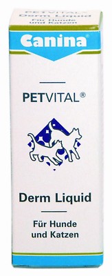 Canina Pharma PETVITAL Derm Liquid 25 ml mit essentiellen Fettsäuren