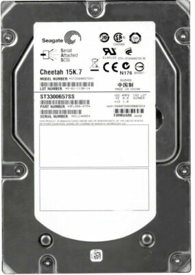 FESTPLATTE SEAGATE Cheetah 15K.7 ST3300657SS 15000RPM 16MB CACHE SAS 3.5'' Zoll