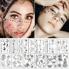 Body Art Clavicle Tattoo Stickers Shoulder Tattoo Stickers Dark Series  