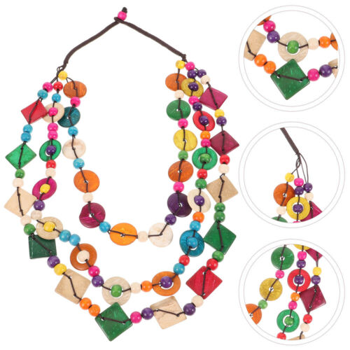  Bambus Damen Handgefertigte Schmuckstücke Böhmische Halskette - Bild 1 von 16