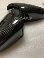 For 2020+ VW Golf 8 MK8 Carbon Fibre Wing Mirror Cover Cap OEM-fit w/Lane Assist