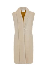 Hermès Sheepskin Gilet With Silk Scarf Interior